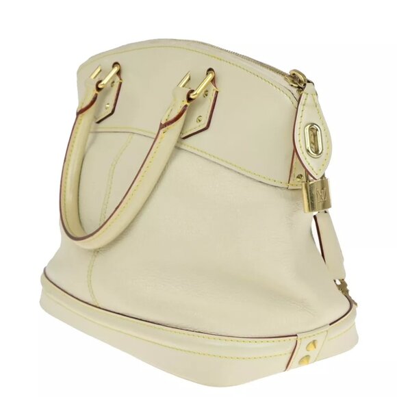 LOUIS VUITTON Suhali Lockit PM Hand Tote Bag White Gold France M91887 34SH945 - Picture 14 of 16